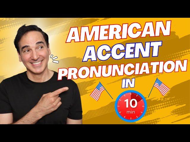 How to sound like a native American  speaker in just 10min!  :  American Accent Training Practice