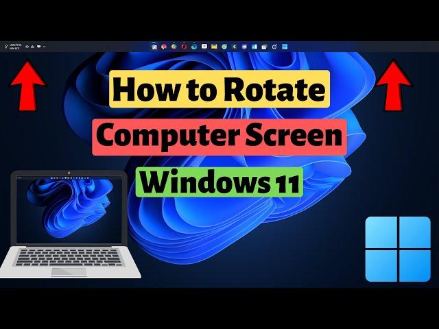 How to Rotate Computer Screen in Windows 11 | Laptop and Desktop Screen Rotation Windows 11