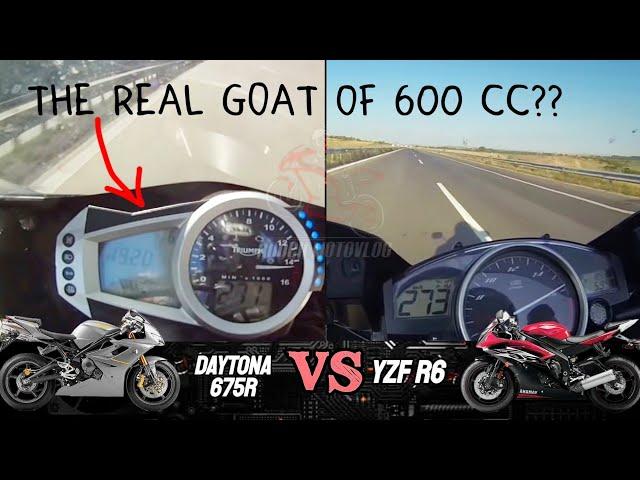 LEGENDS Triumph Daytona 675 (2006) ️ Yamaha YZF  R6 (2014) | Acceleration & Top Speed 
