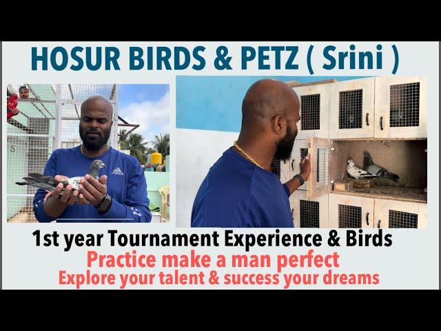 Hosur Birds & Petz ( Srini ) 1st year Tournament experience and Birds