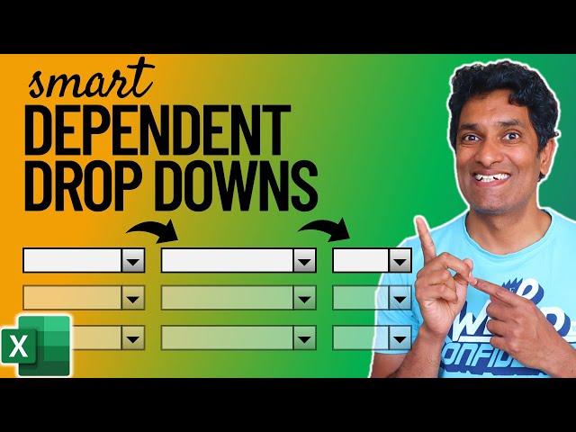 Awesome Trick to Get Dependent Drop Downs in Excel (works for multiple rows too)