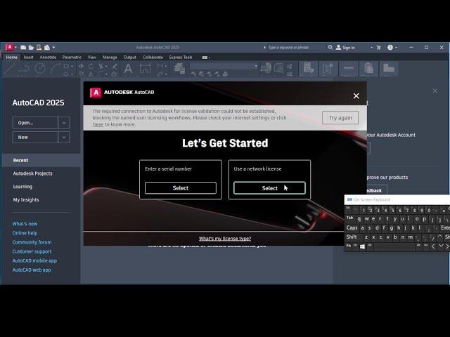 2025 Autodesk AutoCAD INSTALLATION and ACTIVATION using the right files.