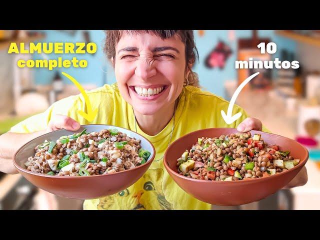 Las hago con Lentejas: muy fácil y completo (ensalada de Lentejas)