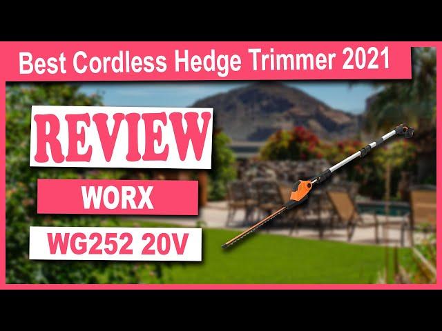 WORX WG252 20V Power Share Pole Hedge Trimmer Review - Best Cordless Hedge Trimmer 2021