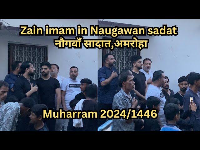 Zain Imam in Naugawan Sadat.Naugawan Sadat azadari 2024/1446 hijri #muharram #azadar #noha #amroha