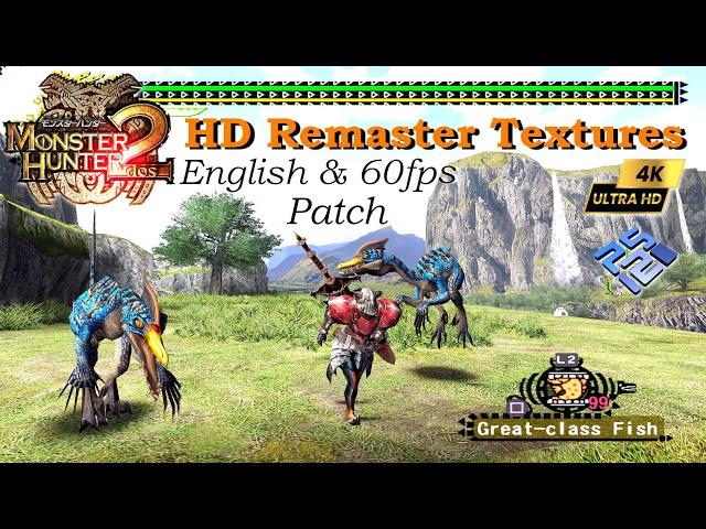Monster Hunter 2 ( Dos ) ~4K HD Remaster Textures English Translation & 60FPS Patch |  pcsx2- QT