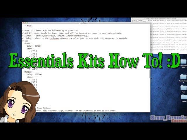 Creating Minecraft Kits & Kit Signs Using Essentials Bukkit Tutorial How To!