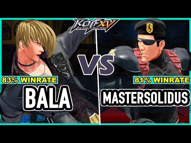 KOF XV  Bala (Iori/Najd/K') vs Mastersolidus (Heidern/Clark/Geese)