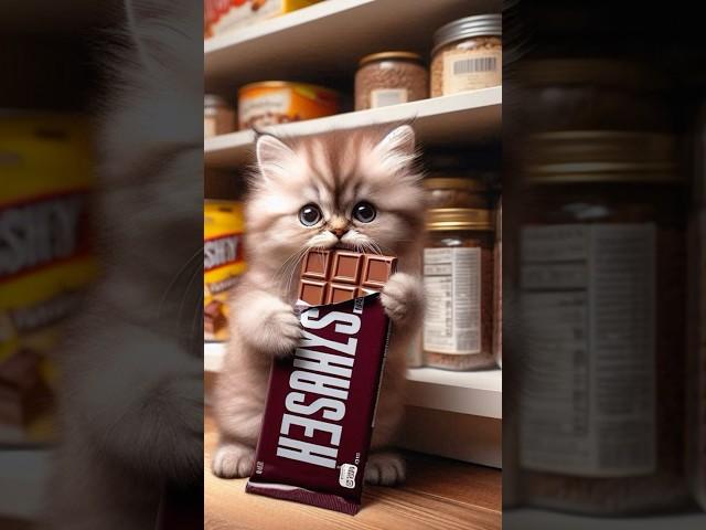 Adorable Kitten is addicted to Chocolate | #cute #cat #kitten