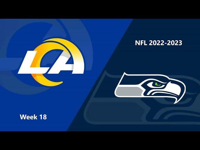 NFL 2022-2023 Season - Week 18: Rams @ Seahawks