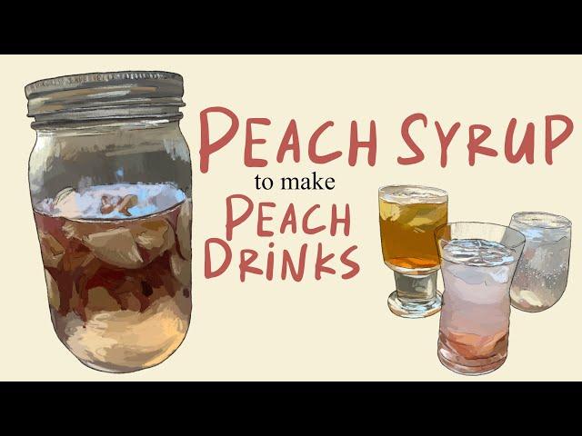 Korean Peach Syrup (Cheong) - I made three different peach drinks. Refreshing summer drinks!