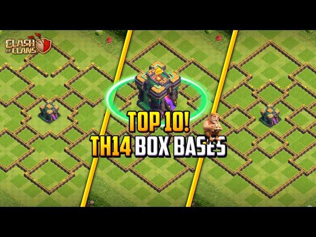 TOP 10! BEST TOWN HALL 14 (TH14) BOX BASES LAYOUT + COPY LINK 2023 | CLASH OF CLANS