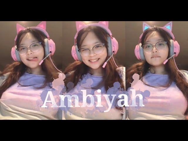 ambiyah, viral game streamer, cute moment