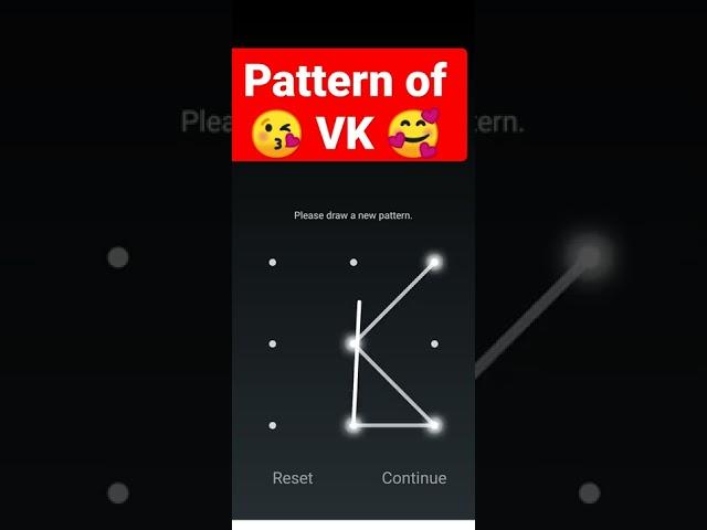 pattern of vk..#lockscreen #pattern