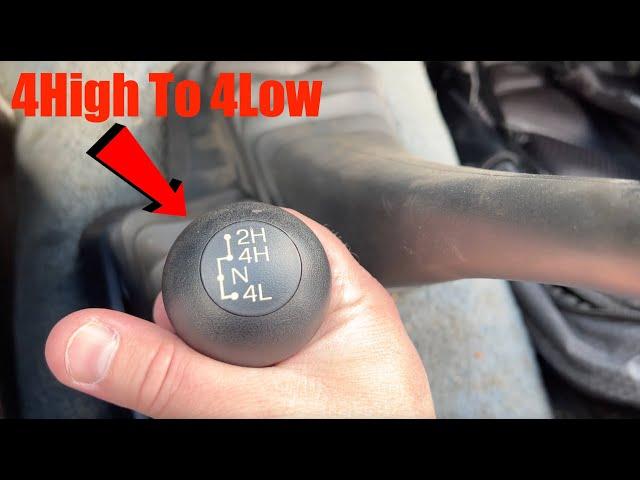 What happens if you shift from 4H to 4L in a 4WD truck while going 55 mph? (Not Safe!)