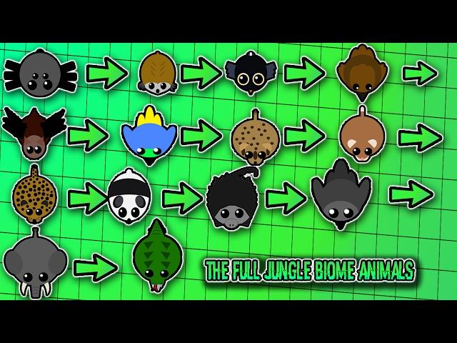 MOPE.IO NEW ANIMALS | ALL THE JUNGLE BIOME ANIMALS! UPCOMING UPDATE?! (ANIMAL IDEAS) [Mope.io]