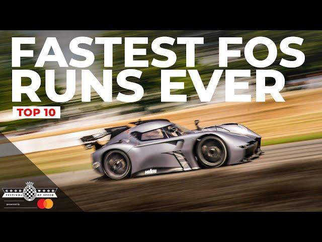 Top 10 fastest Festival of Speed Shootout times ever