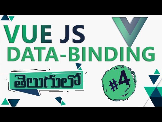 VUE JS DATA-BINDING | VUE JS IN TELUGU | VUE IN TELUGU