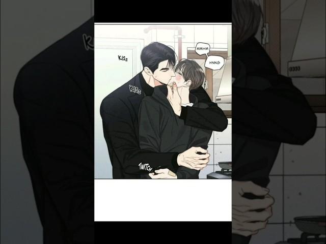 He says : I miss you too #manhua #shorts #bl #yaoi #kiss#webcomics #webtoon #webnovel