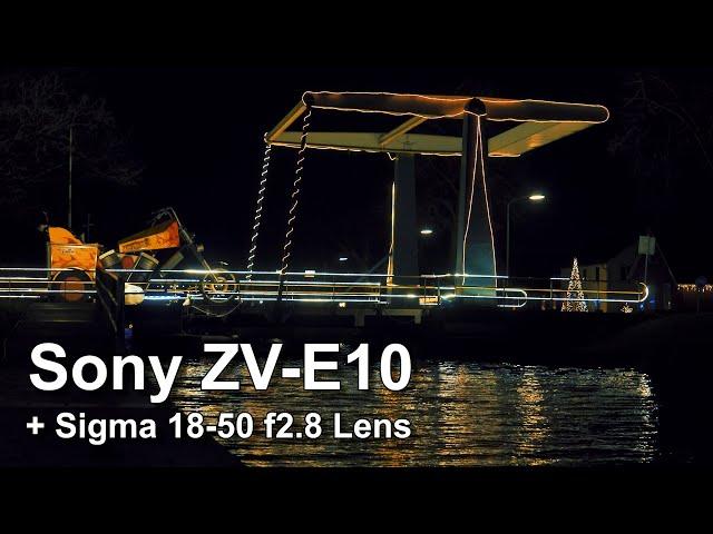 Sony ZV E10 | Sigma 18-50mm f2.8 | Low Light Video Test