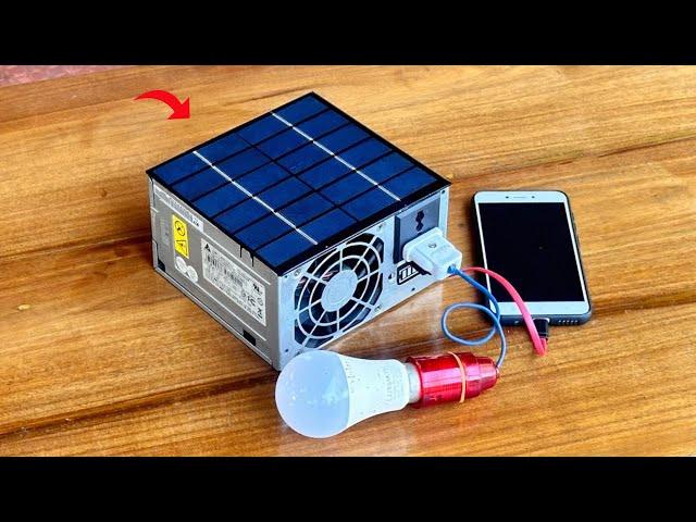 How To Make Portable Solar Powered Inverter At Easy