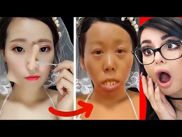 CRAZY VIRAL ASIAN MAKEUP TRANSFORMATIONS + TUTORIALS COMPILATION