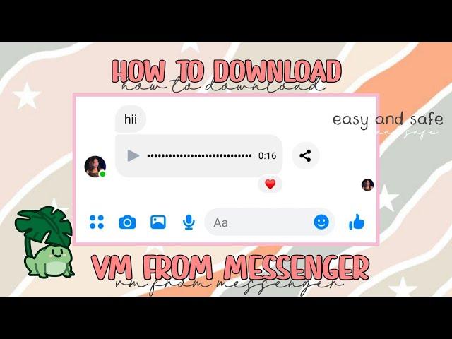 How to download vm from messenger | ae tutorials