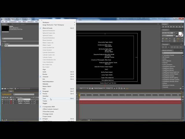 3D Credit Roll Tutorial