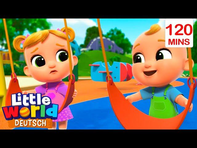 Niko und Nina auf dem Spielplatz | Kinderlieder für Kleinkinder | Little World Deutsch