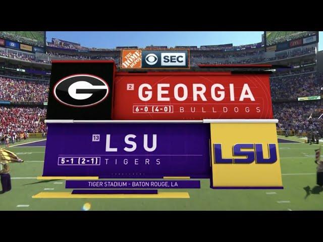 2018 #2 Georgia @ LSU Full Game