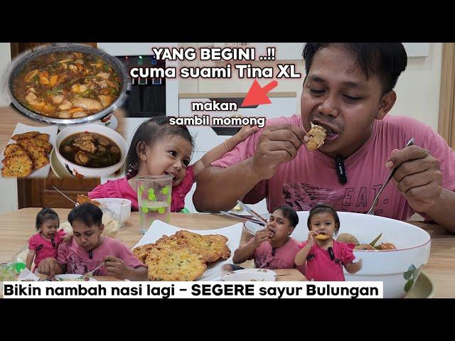 CUMA SUAMI @TinaXL ⁉️ YANG BEGINI - MAKAN SAMBIL MOMONG