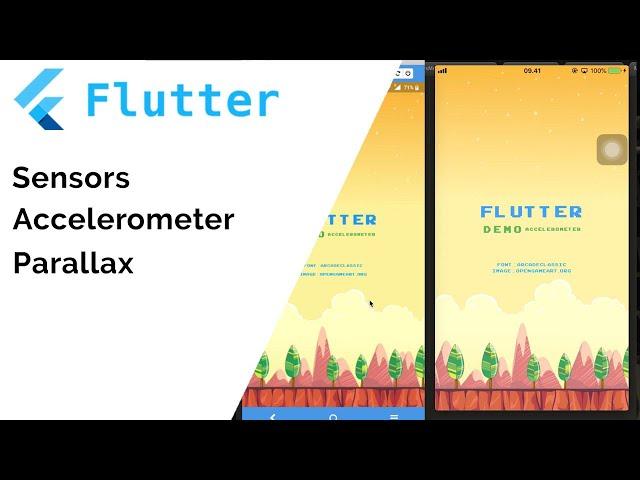 Flutter Example - Parallax with Accelerometer