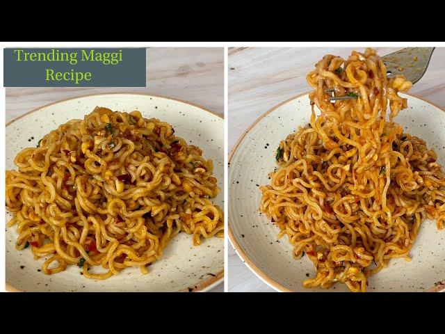 Trending Chilli Oil Schezwan Maggi | Trending Korean Noodles |Best Maggi Recipe | Viral Maggi Recipe