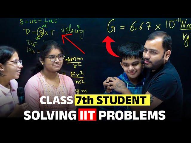 This class 7th KID is Answering IIT Questions  |  Live with Alakh sir