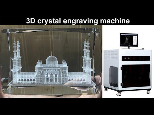 3D crystal blank gift keychain photo crystal tube laser engraving machine