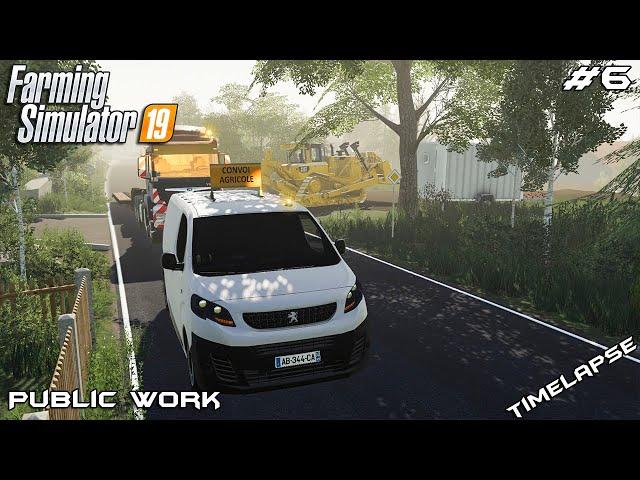 Starting new build site | Public Work on Geiselsberg | Farming Simulator 19 | Episode 6