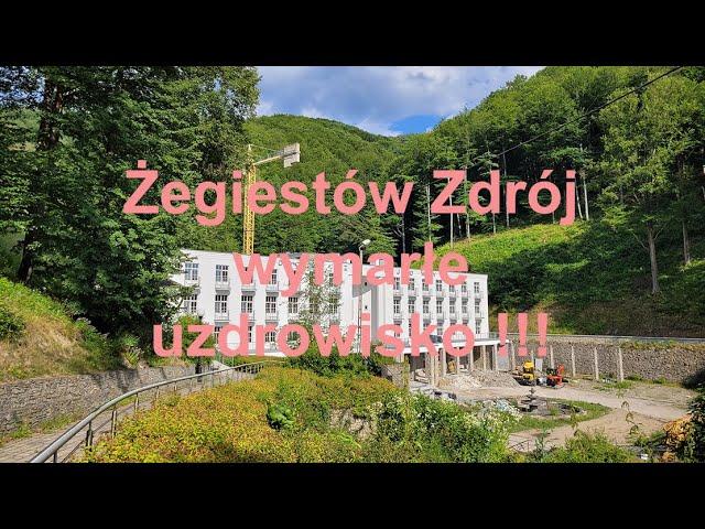 Żegiestów-Zdrój. Kiedy wrócą tu kuracjusze? Niekończący się remont uzdrowiska. Małopolskie. Polska.