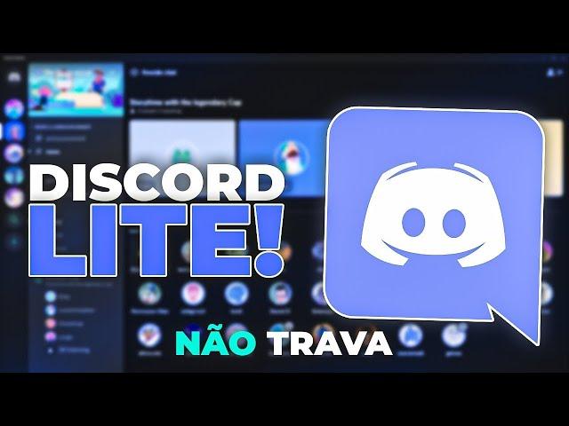 SAIU MELHOR DISCORD LITE PARA PC FRACO | 100 MB | +FPS EM JOGOS MENOS USO DE CPU/RAM