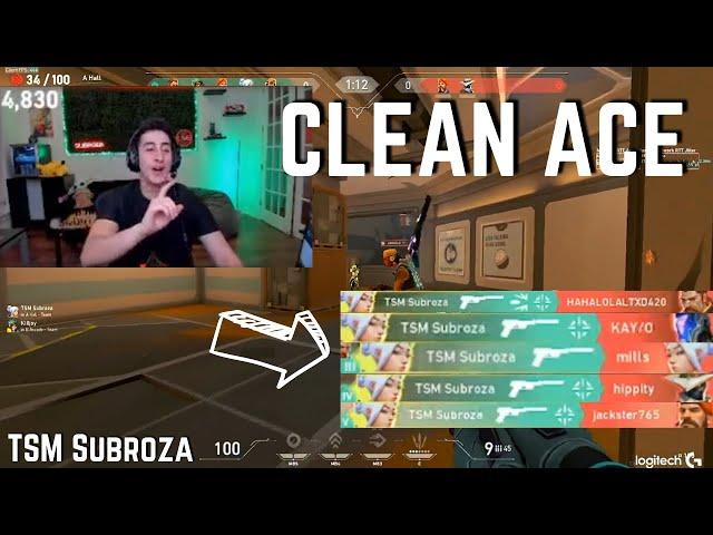 TSM Subroza CLEAN Jett ACE ! IT'S TOO EASY | VALORANT Clips