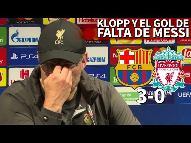 BARCELONA 3- LIVERPOOL 0 | La imperdible reacción de Klopp al gol de falta de Messi | Diario AS