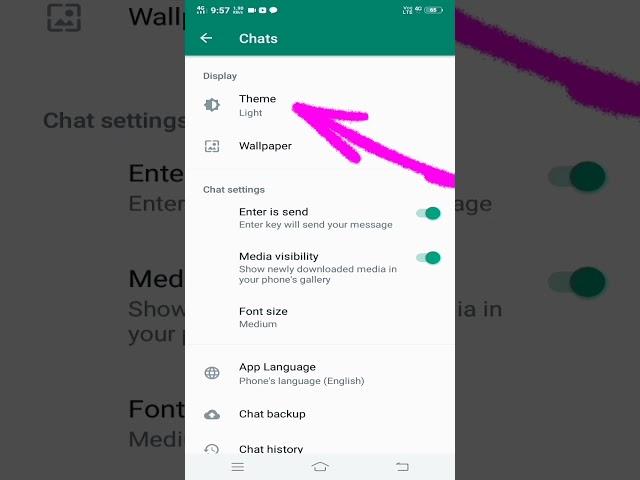 How to change whatsapp theme | #whatsapp #whatsapptheme #shorts #short