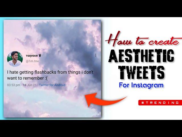 How To Make Twitter Quotes For Instagram  Aesthetic Tweets For Instagram | Pixellab Editing