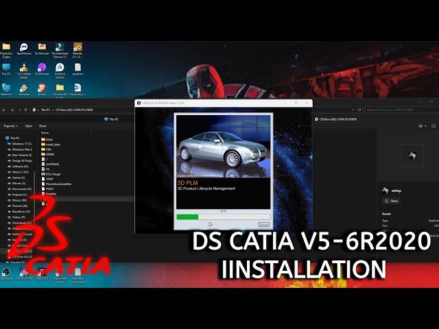 How to Install DS CATIA V5-6R2020 (V5R30) For WIndows 11 , 10 , 8 , 7