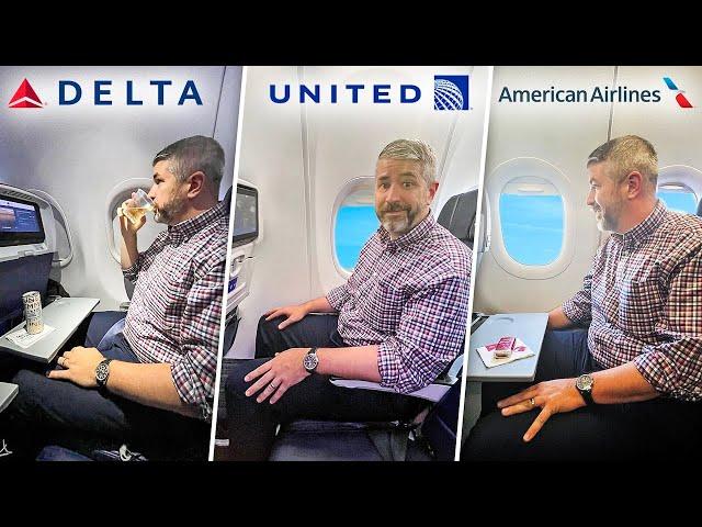 Is PREMIUM ECONOMY Worth It In The USA? (Delta vs American vs United)