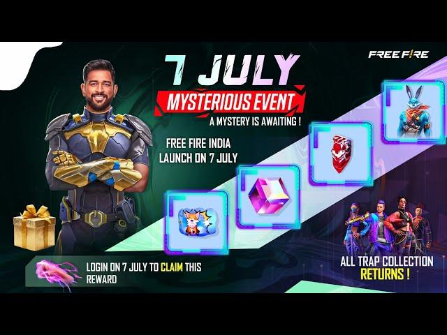 7th Anniversary Mystery Surprise Event| 7 July Free Fire India| Free Fire New Event | Ff New Event