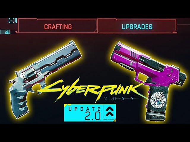 ICONIC WEAPONS - Crafting And Upgrading Explained! (Cyberpunk 2077 2.0 Breakdown)