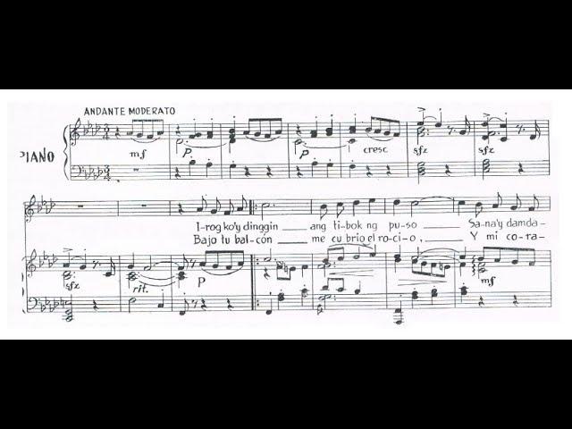 Francisco Santiago - Madaling Araw (audio + sheet music)