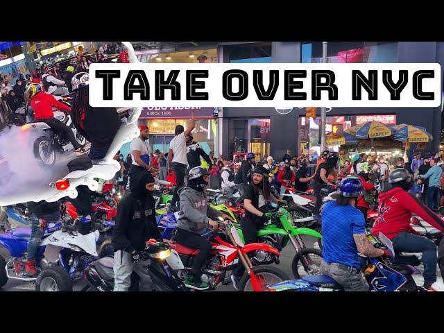 TIME SQUARE TAKEOVER | NYC DIRT BIKERS | BIKE LIFE