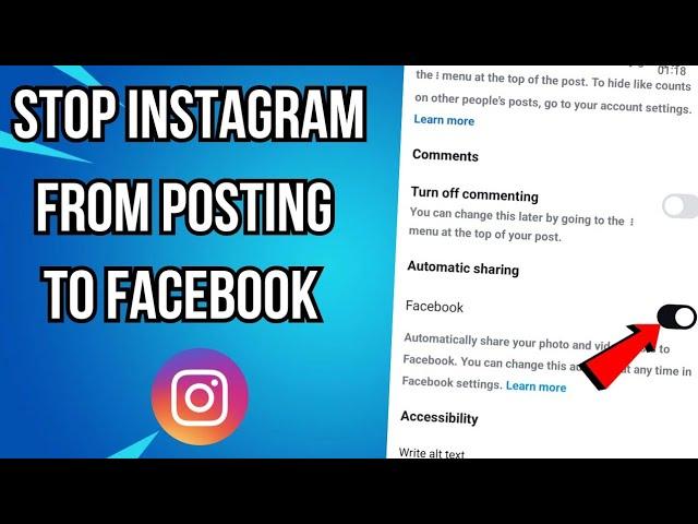 How To Stop Instagram From Posting On Facebook