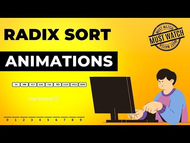 Radix Sort Animations | Data Structure | Visual How